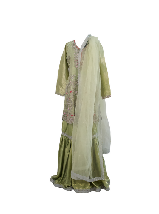 Silk Net Luxury  3pc Dress