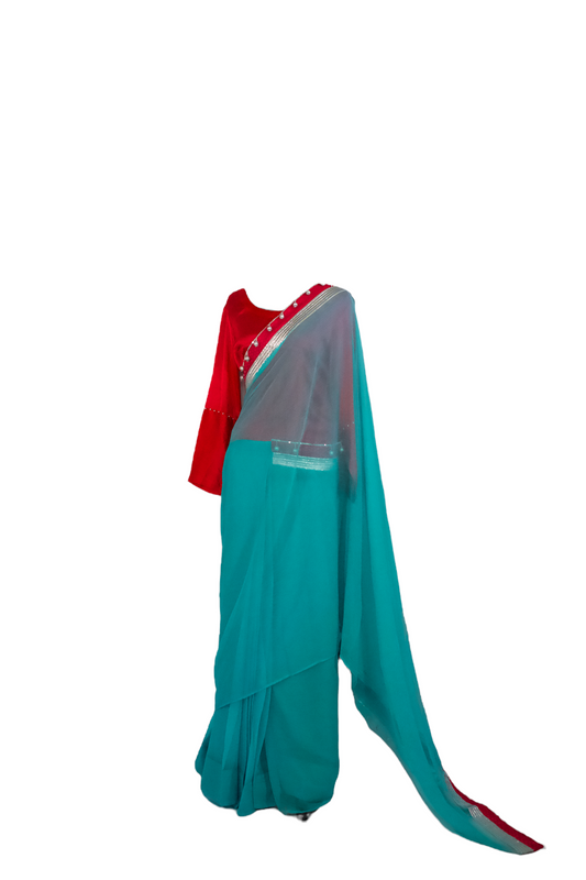 Silk - Chiffon Stylish Sari